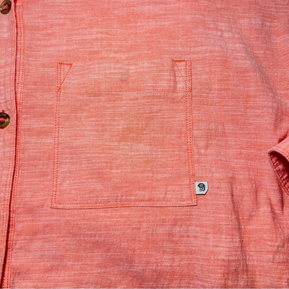 Mountain Hardwear Long Sleeve Button Down Shirt- Size XL - Orange colored - Picture 3 of 10